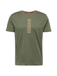 T-Shirt grau / oliv
