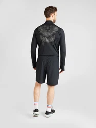 NIKE Sportshorts 'FORM 9IN' schwarz/weiß