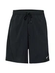 NIKE Sportshorts 'FORM 9IN' schwarz/weiß