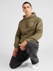 Gant Hoodie REGULAR MEDIUM ARCHIVE SHIELD marineblau / grau / khaki / weiß