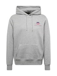 Gant Hoodie REGULAR MEDIUM ARCHIVE SHIELD dunkelblau/graumeliert/knallrot/weiß