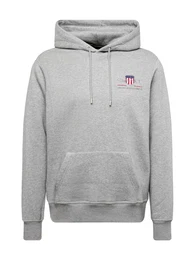 Sweatshirt dunkelblau / graumeliert / knallrot / wei