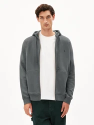 Armedangels Sweatjacke Sweatshirt SAROMIAAN COMFORT dunkelgrau
