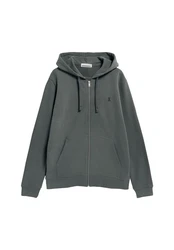 Armedangels Sweatjacke Sweatshirt SAROMIAAN COMFORT dunkelgrau