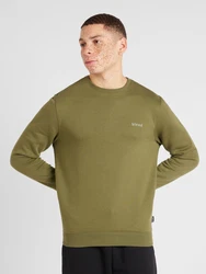 BLEND Sweatshirt 'Downton' hellgrau/oliv (180523)