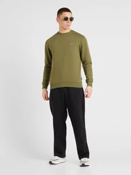 BLEND Sweatshirt 'Downton' hellgrau/oliv (180523)
