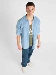 ALPHA INDUSTRIES Shirt/Top grn/wei