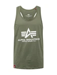 ALPHA INDUSTRIES Shirt/Top grn/wei