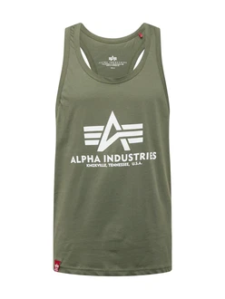 ALPHA INDUSTRIES Shirt/Top grn/wei