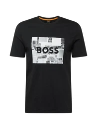 T-Shirt hellgrau / schwarz / offwhite