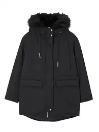 Přechodová parka černá