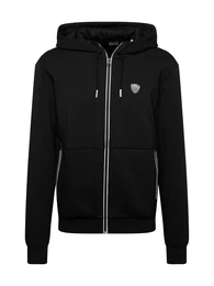 Sweatjacke schwarz / wei