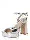 STEVE MADDEN Páskové sandály 'TRANSPIRE'  stříbrná