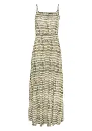 Letní šaty béžová / hnědá / mátová