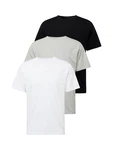 ABOUT YOU T-Shirt 'Len' graumeliert/schwarz/weiß