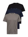ABOUT YOU T-Shirt 'Len' marineblau / anthrazit / schwarz