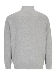 Jack & Jones Plus Sweatjacke 'JJEPaulos' dunkelblau / grau