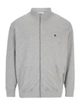 Jack & Jones Plus Sweatjacke 'JJEPaulos' dunkelblau / grau