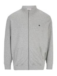 Plus Sweatjacke 'JJEPAULOS' dunkelblau / grau