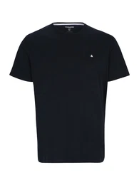 Plus T-Shirt 'Paulos' marine / wei