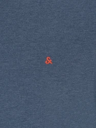Jack & Jones Plus T-Shirt JJEPaulos blaumeliert/blutrot