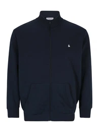 Plus Sweatjacke 'JJEPaulos' marine / wei