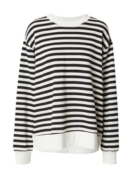 Sweater majica 'Marlen' crna / bijela