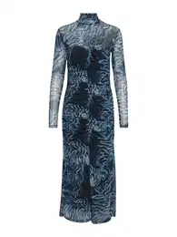 Šaty 'Ewa' marine modrá / kouřově modrá / safírová