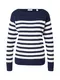 ESPRIT Pulover  mornarska / bela