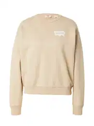 LEVI'S Sweater majica 'Graphic Heritage Crew' bež / bijela