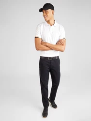 BOSS Hose Crigan dunkelbeige/schwarz/weiß