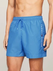 Tommy Hilfiger Badeshorts MEDIUM DRAWSTRING 'Authentic' hellblau/rot/weiß/blau