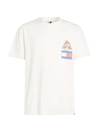 T-Shirt hellblau / zitronengelb / melone / wei