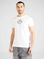 TOMMY HILFIGER T-Shirt marineblau/blutrot/weiß