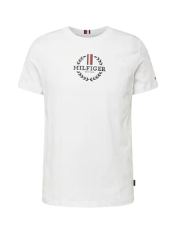 TOMMY HILFIGER T-Shirt marineblau/blutrot/weiß