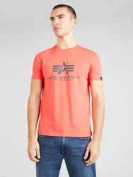 ALPHA INDUSTRIES T-Shirt dunkelgrau/melone