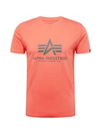ALPHA INDUSTRIES T-Shirt dunkelgrau/melone
