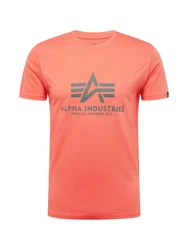 ALPHA INDUSTRIES T-Shirt dunkelgrau/melone