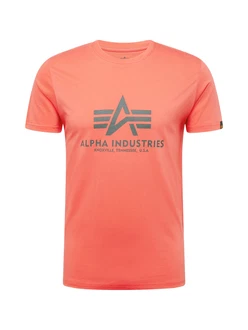 ALPHA INDUSTRIES T-Shirt dunkelgrau/melone