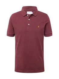 Poloshirt 'BLANES' goldgelb / burgunder