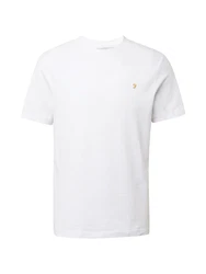 FARAH T-Shirt 'DANNY' goldgelb/weiß