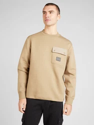 HUGO Sweatshirt 'Dhaluli' hellbraun