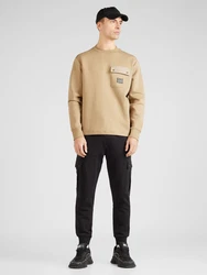 HUGO Sweatshirt 'Dhaluli' hellbraun