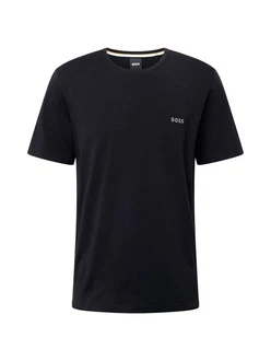 BOSS T-Shirt Mix&Match T-Shirt R mit BOSS Stickerei schwarz / wei
