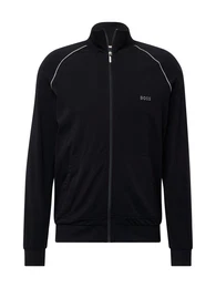 Sweatjacke 'Mix&Match' silbergrau / schwarz