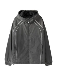 Jacke anthrazit / wei