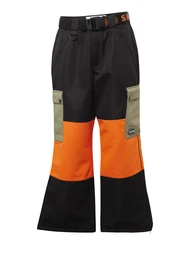 Sporthose khaki / dunkelorange / schwarz