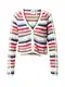 ADIDAS ORIGINALS Pletena jopa 'Ksenia Schnaider'  kremna / mornarska / roza / rdeča