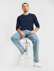BOSS Shirt Mix&Match dunkelblau / offwhite