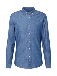 Hemd blue denim / braun